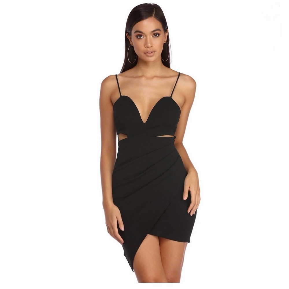 Windsor Black Cutout Mini Dress
